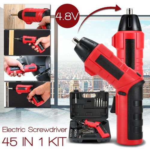 Electric Screwdriver Battery Operated Cordless Screwdriver Drill Tool + Charger