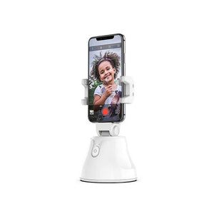 Portable Auto Face Tracking Smart Shooting Holder, 360° Rotation Selfie Stick Smartphone Live Stand Gimbal Stabilizer (Black)