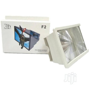 Generic 3D Screen Magnifier Enlarger Screen for Mobile Phone White